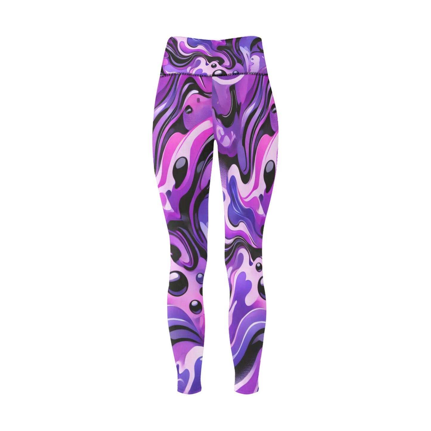 Women's High-Waisted Leggings (Model L36)