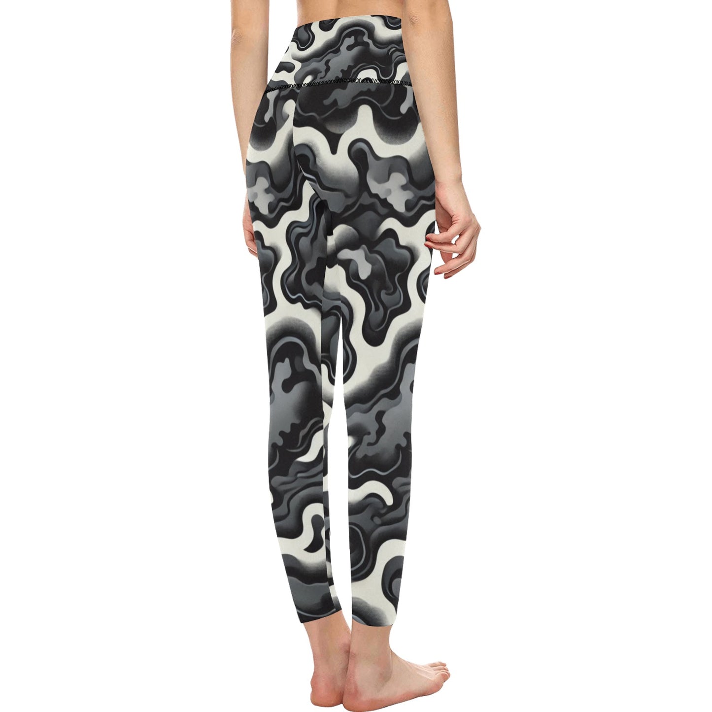 Women's High-Waisted Leggings (Model L36)