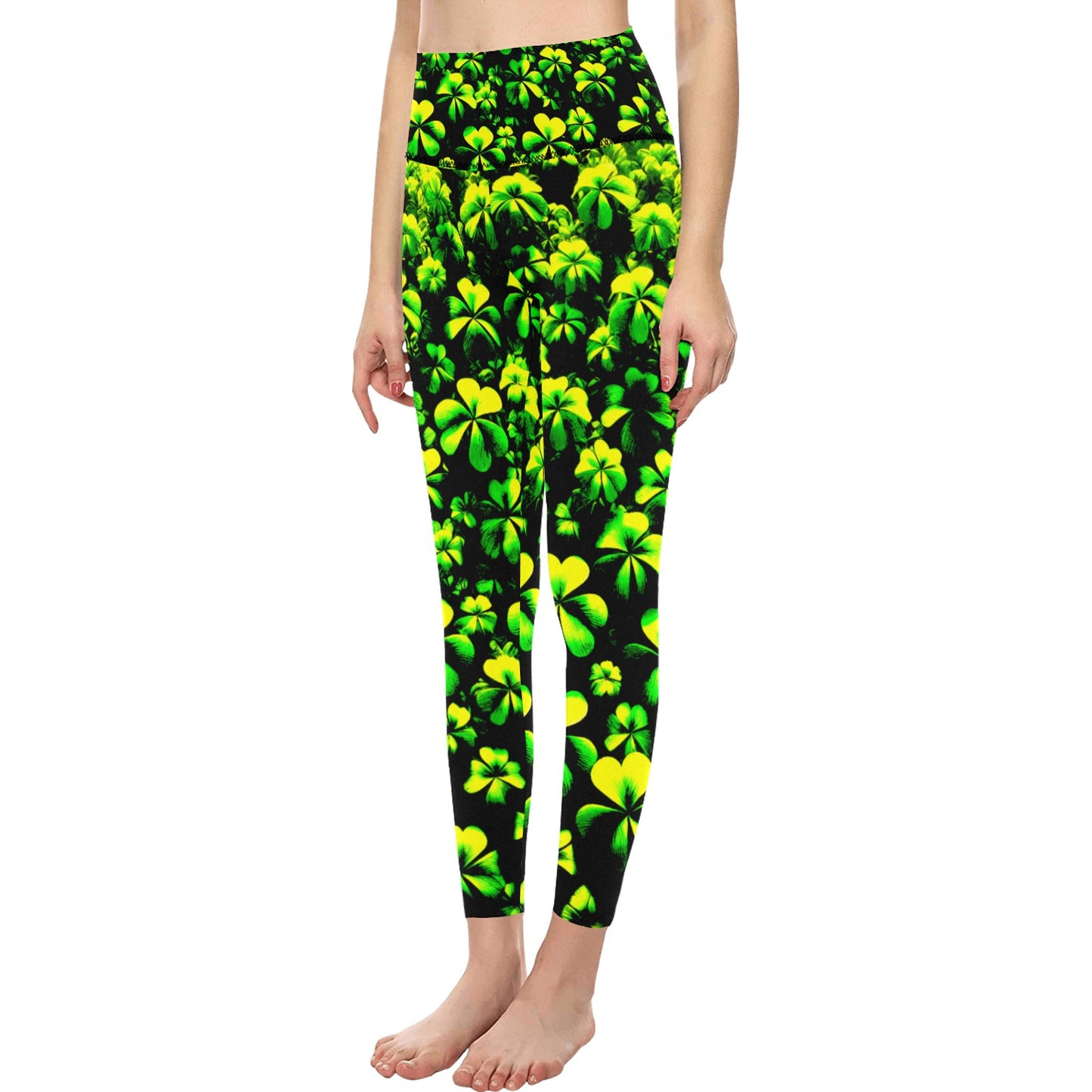 Women's High-Waisted Leggings (Model L36)