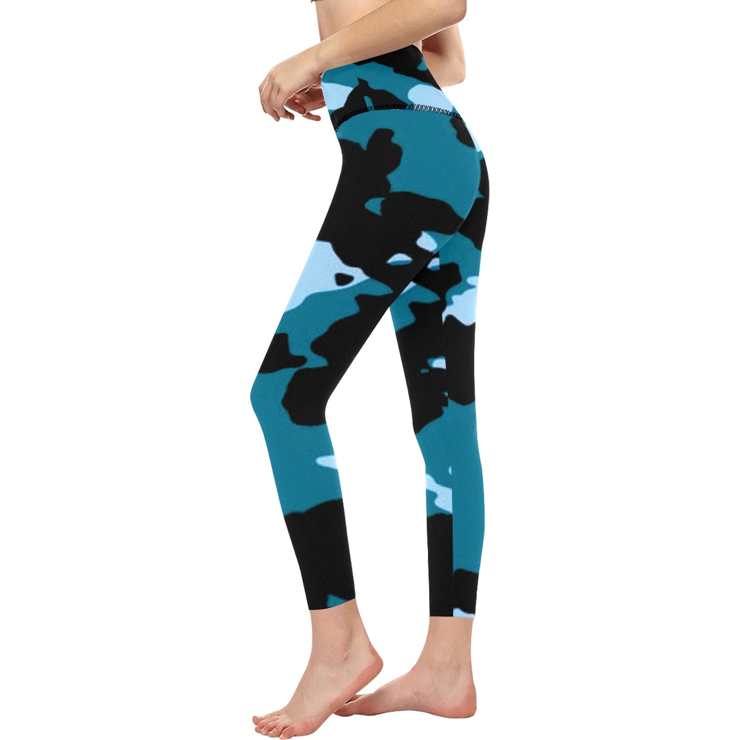 Women's High-Waisted Leggings (Model L36)