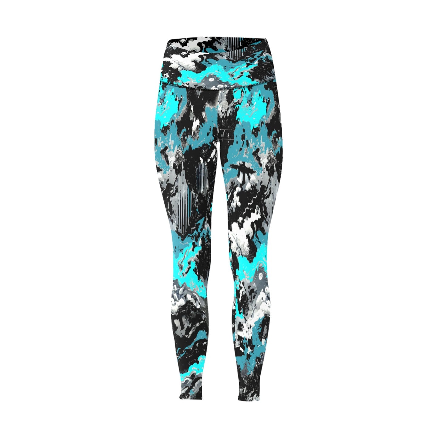 Women's High-Waisted Leggings (Model L36)