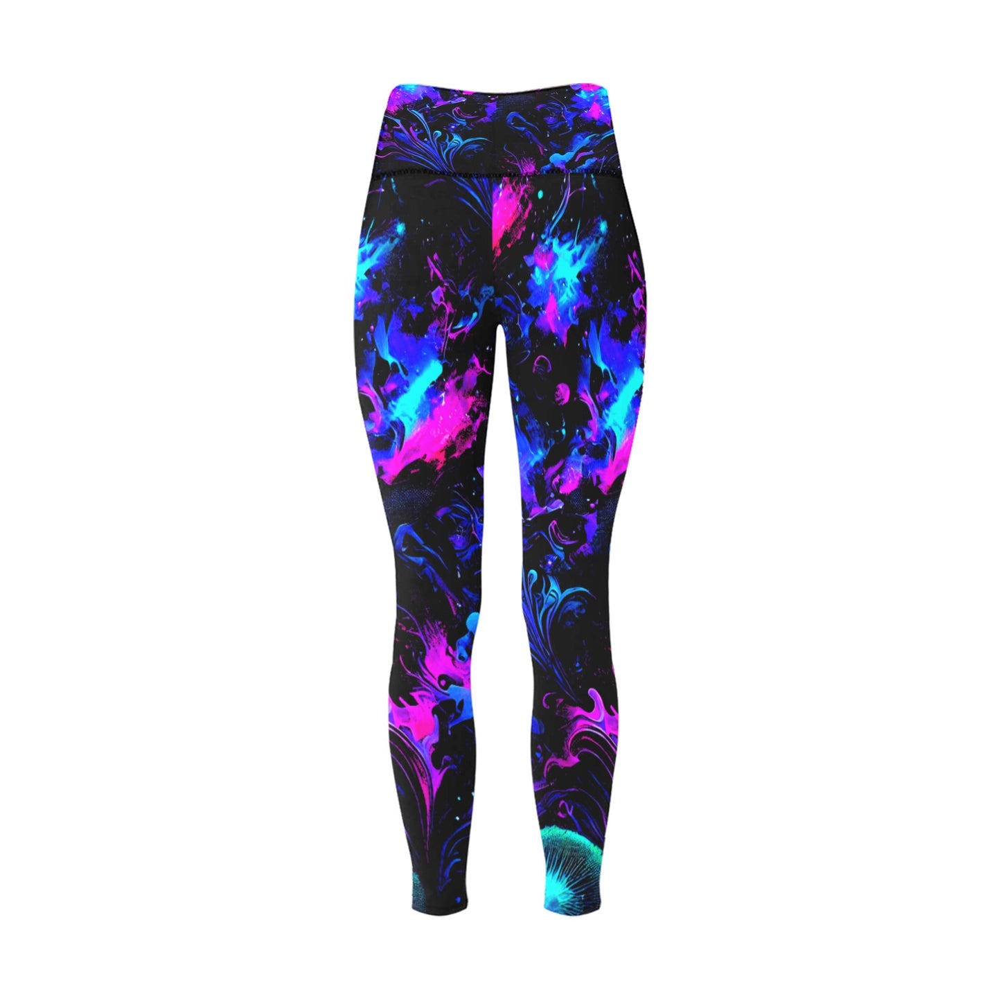 Women's High-Waisted Leggings (Model L36)