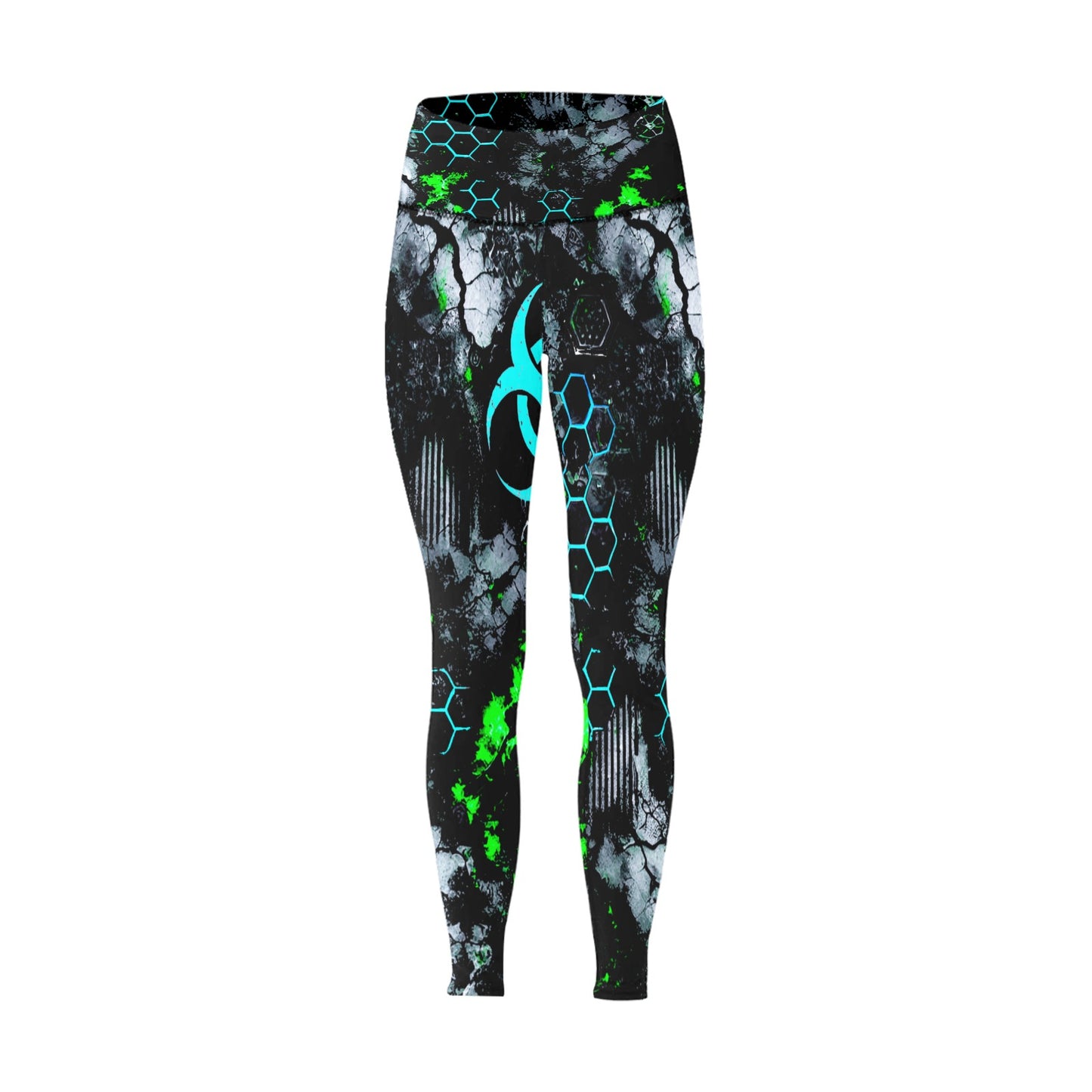 Women's High-Waisted Leggings (Model L36)