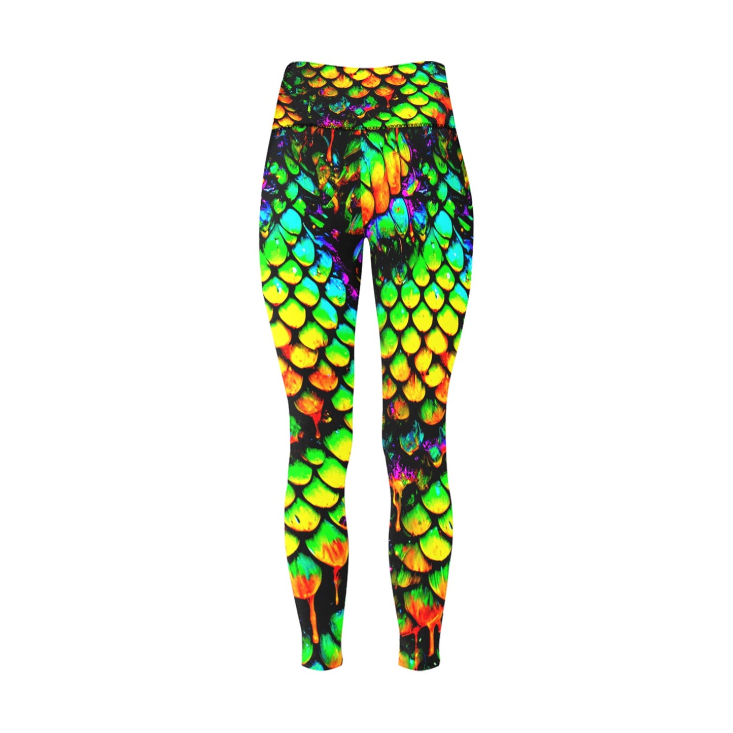 Women's High-Waisted Leggings (Model L36)