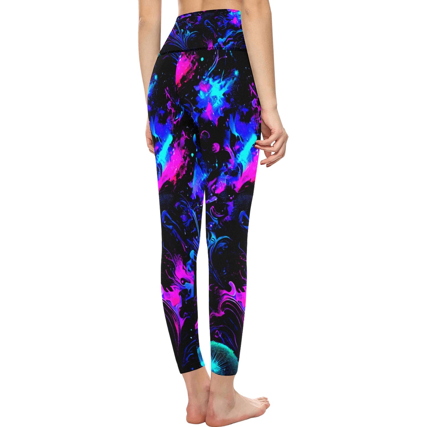 Women's High-Waisted Leggings (Model L36)