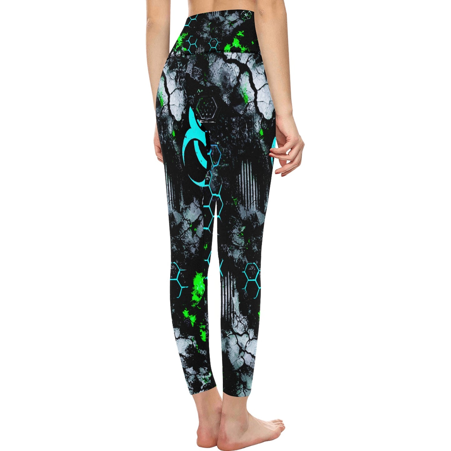 Women's High-Waisted Leggings (Model L36)