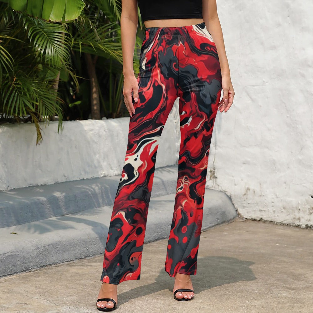 Graphic Flared Leggings