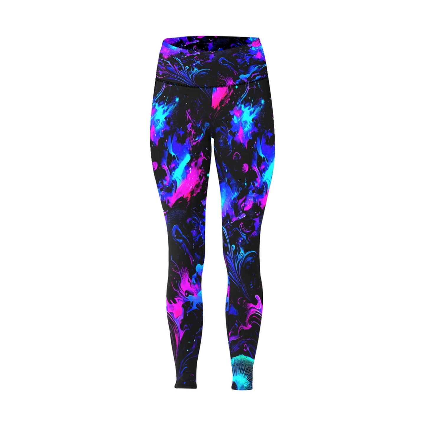 Women's High-Waisted Leggings (Model L36)