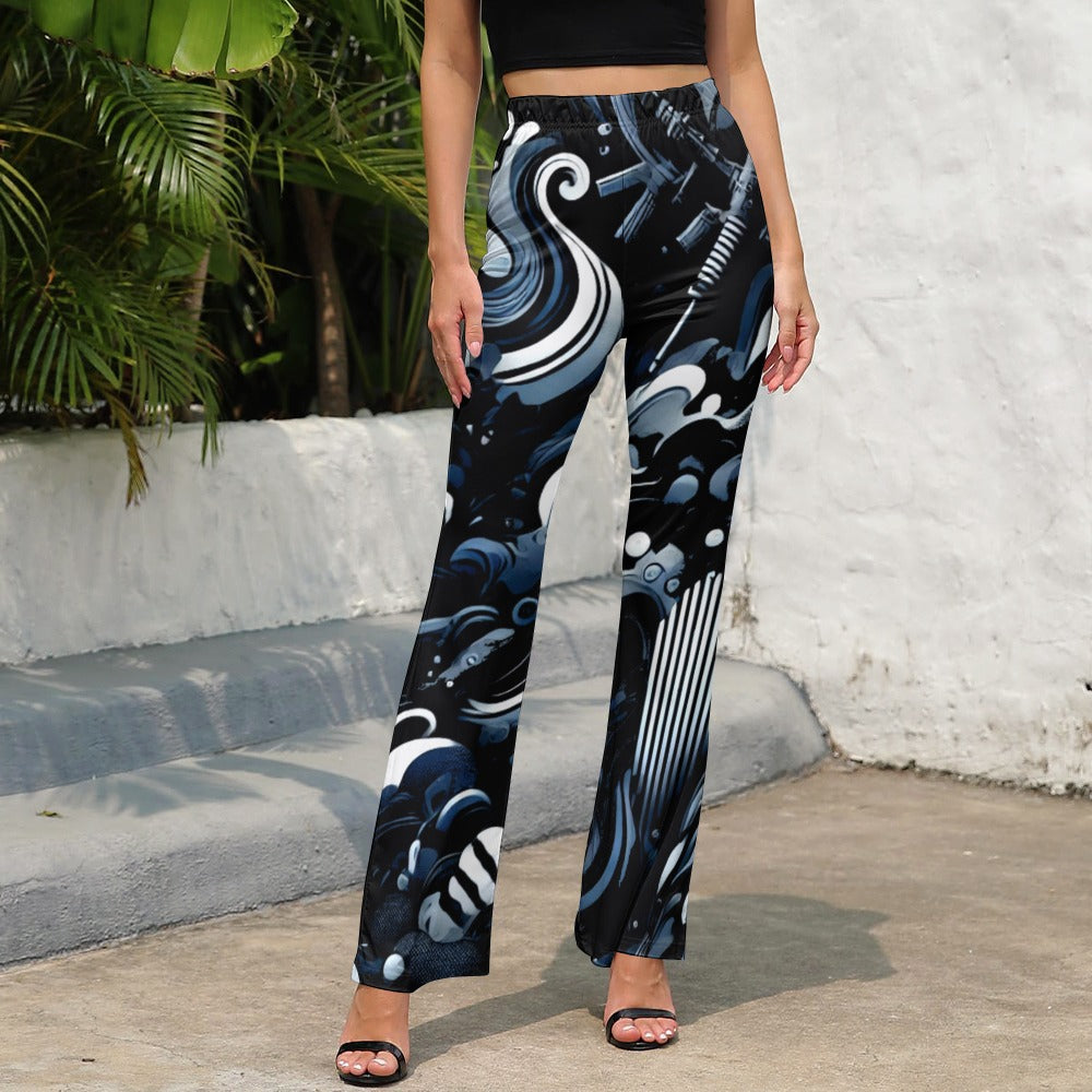 Graphic Flared Leggings