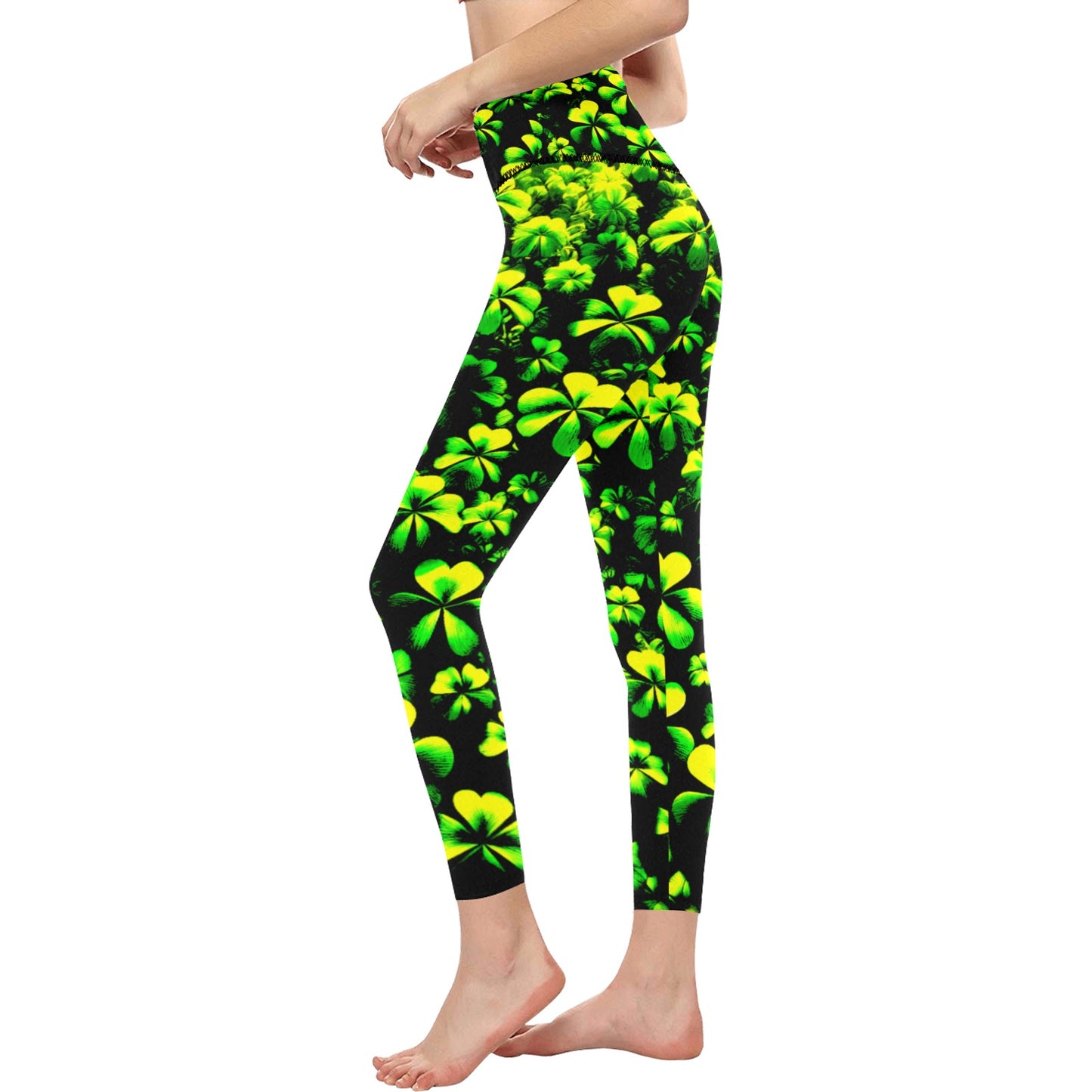 Women's High-Waisted Leggings (Model L36)