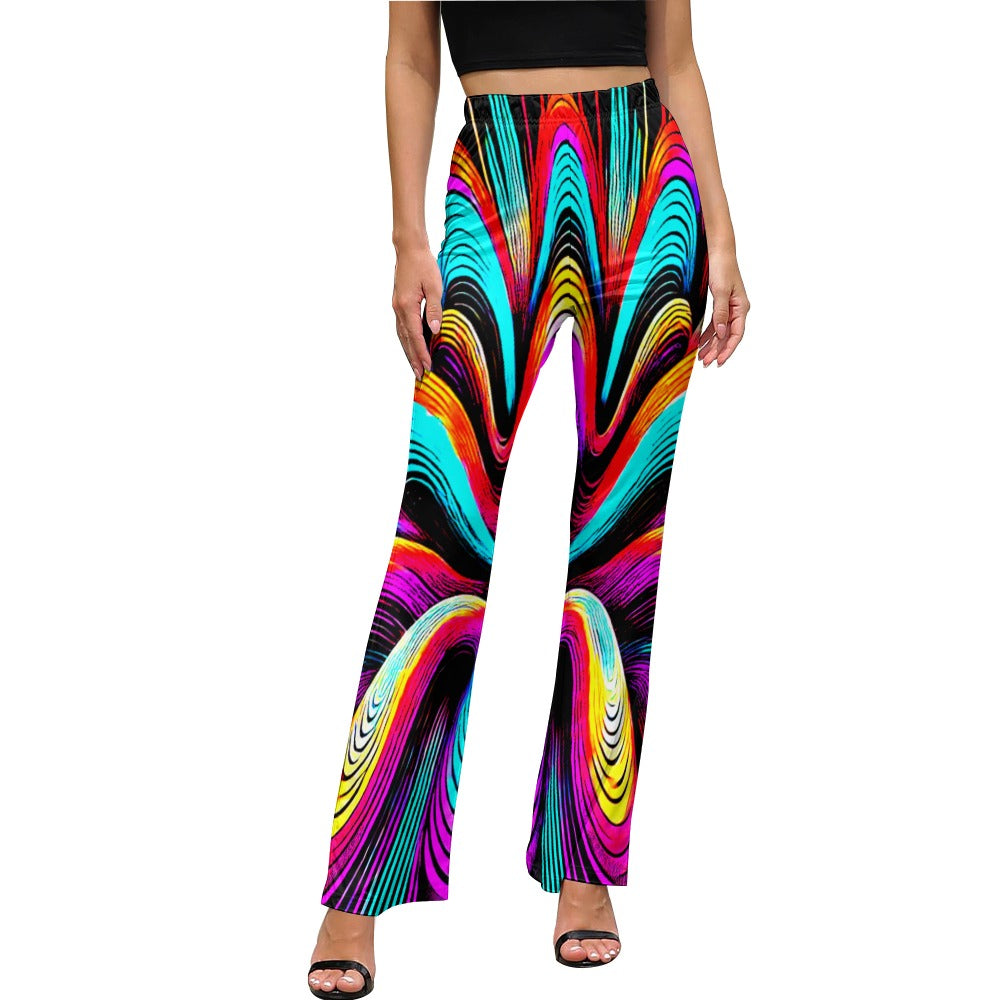 Graphic Flared Leggings