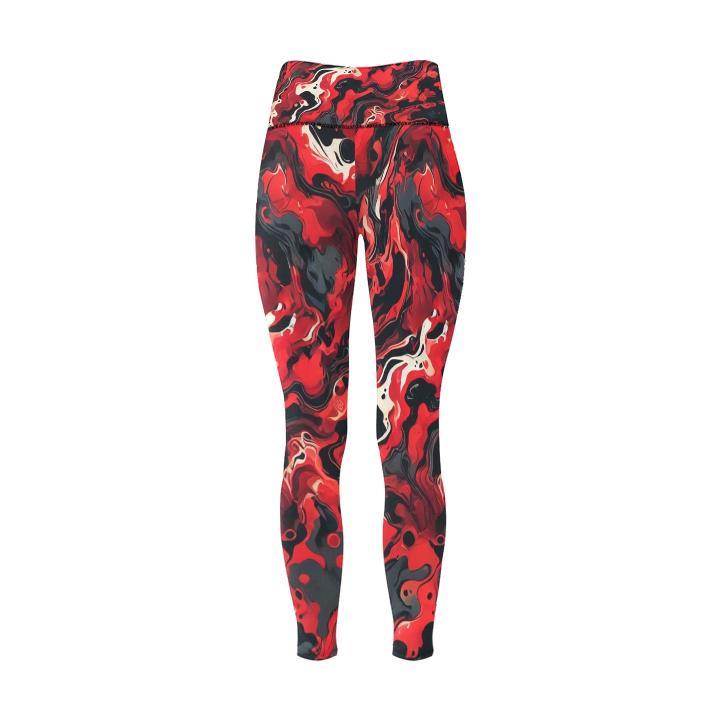 Women's High-Waisted Leggings (Model L36)