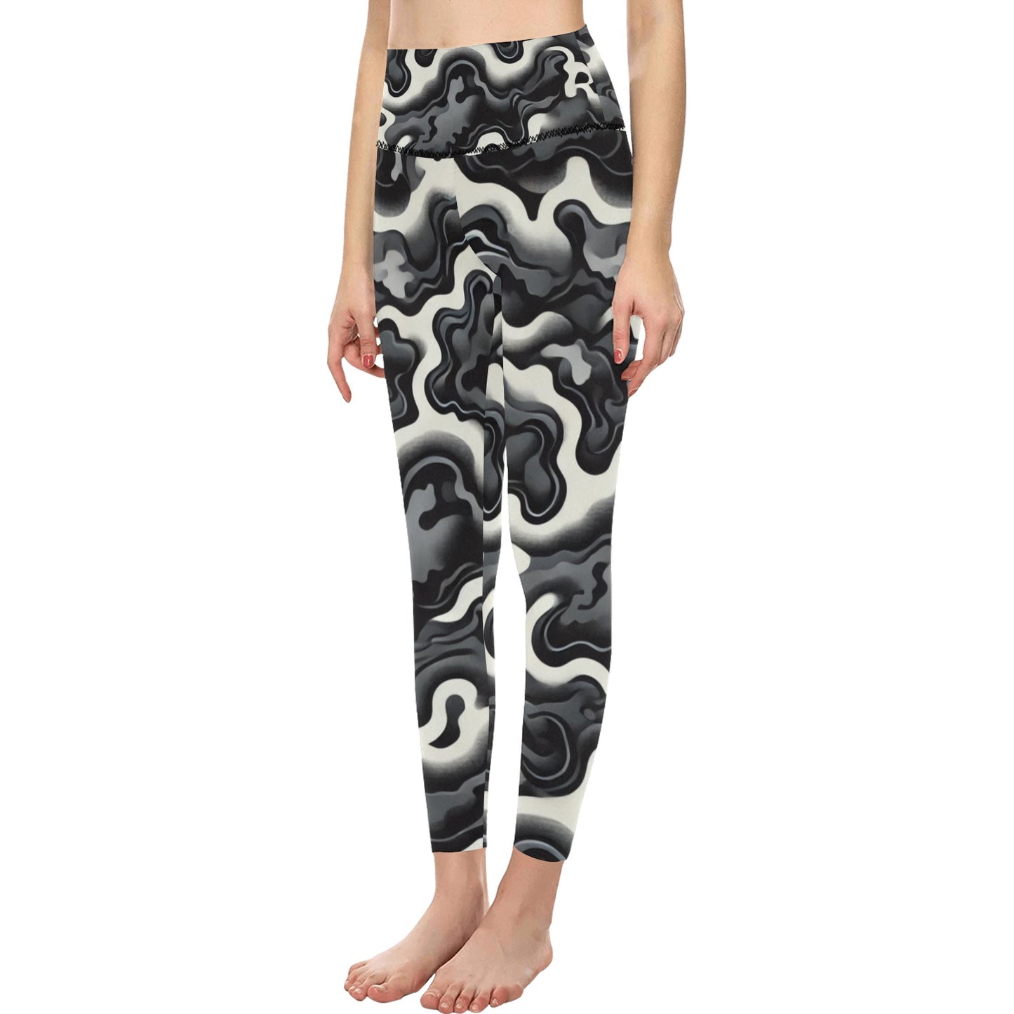 Women's High-Waisted Leggings (Model L36)