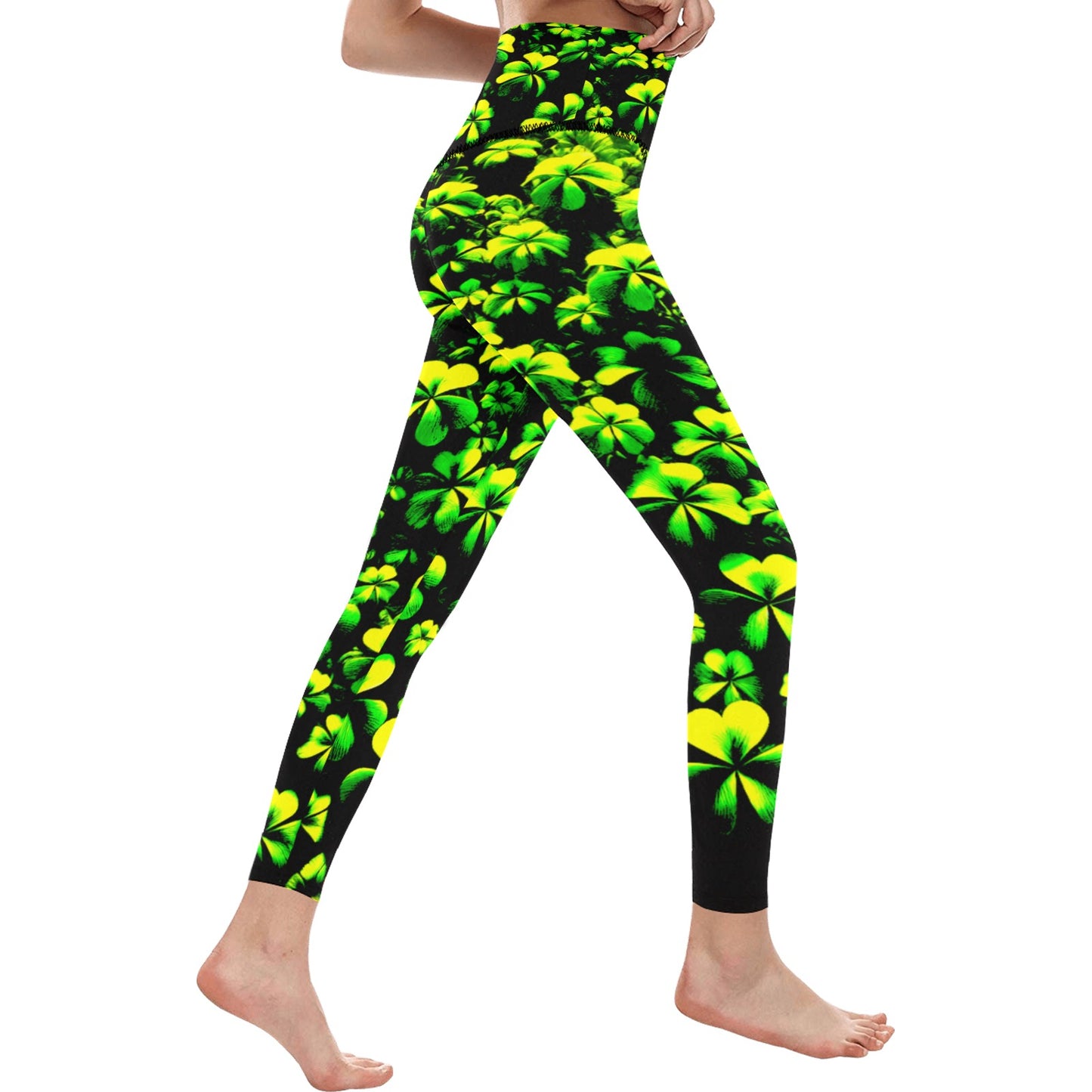 Women's High-Waisted Leggings (Model L36)