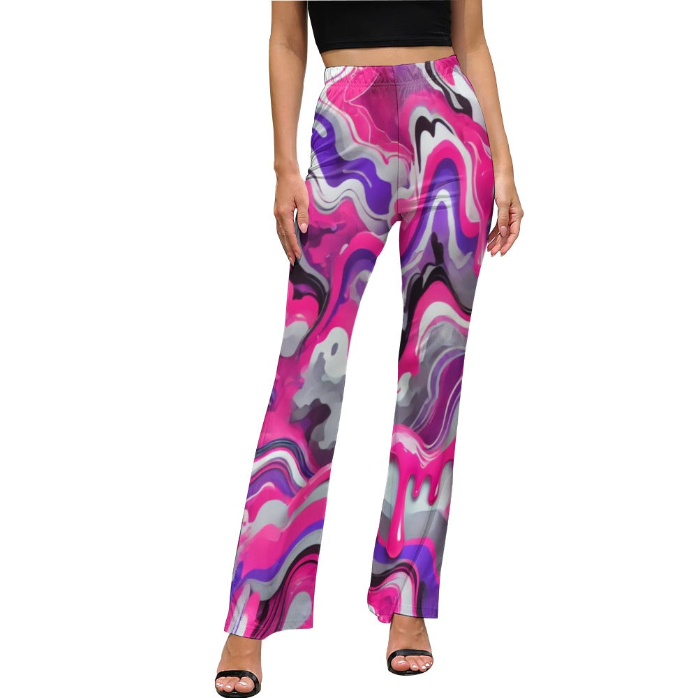 Graphic Flared Leggings