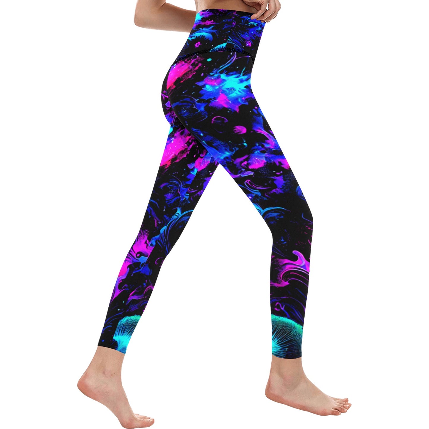 Women's High-Waisted Leggings (Model L36)