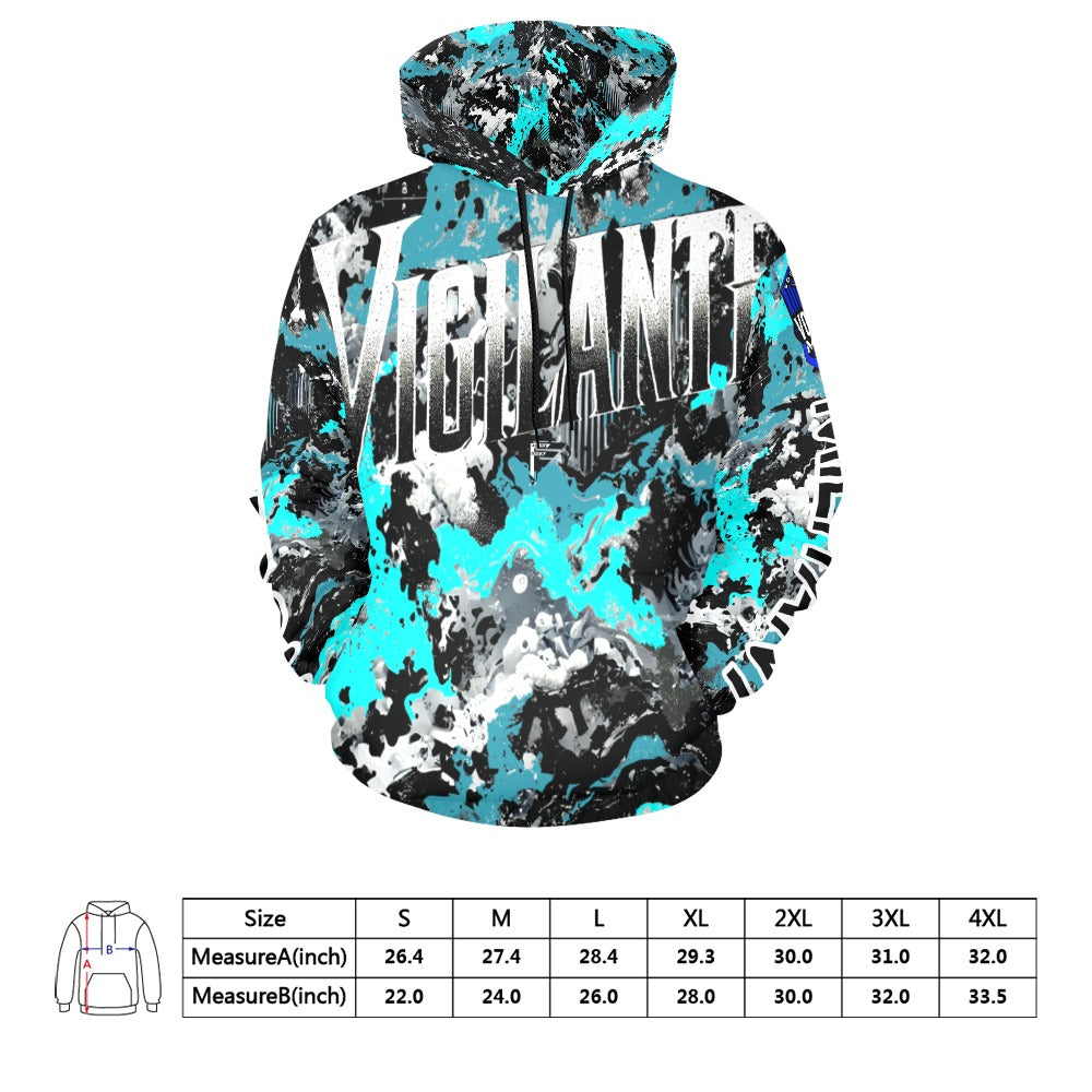 Men's All Over Print Hoodie (USA Size) (Model H13)